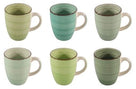 Set de mugs Cookinglife - Mugs a cafe - Delice Vert - 350 ml - 6 pièces