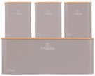 Boîte à pain avec bocaux BerlingerHaus Taupe - 4 pièces