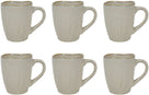 Tasses à café Cookinglife Linen Beige 340 ml – 6 pièces