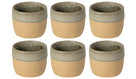 Costa Nova Tasses à café Arenito Sage Green 200 ml - 6 pièces