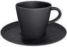 Tasse à café et soucoupe Villeroy & Boch Manufacture Rock - Noir - 160 ml