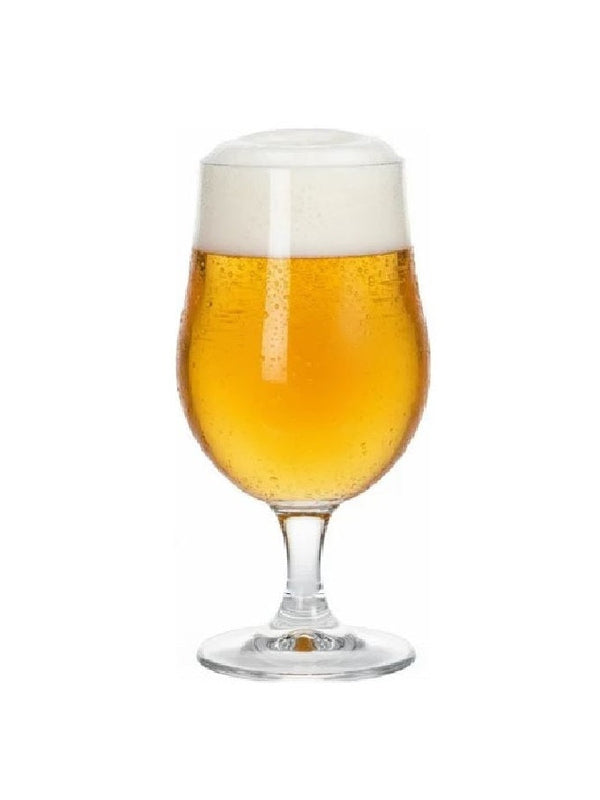 Verres à bière blanches