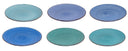 Ensemble d'assiettes de dîner Cookinglife - Delice Blue - ø 26,5 cm - 6 pièces