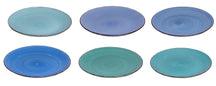 Ensemble d'assiettes de dîner Cookinglife - Delice Blue - ø 26,5 cm - 6 pièces