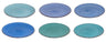 Ensemble d'assiettes de dîner Cookinglife - Delice Blue - ø 26,5 cm - 6 pièces