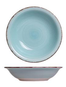 Set d'assiettes Cookinglife - Assiettes a pâtes - Delice Blue - 21 cm - 6 pièces
