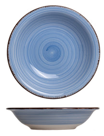 Set d'assiettes Cookinglife - Assiettes a pâtes - Delice Blue - 21 cm - 6 pièces