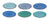Set d'assiettes Cookinglife - Assiettes à dessert - Delice - ø19 cm - 6 pièces