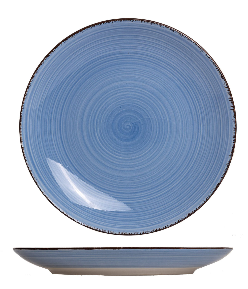 Ensemble d'assiettes de dîner Cookinglife - Delice Blue - ø 26,5 cm - 6 pièces