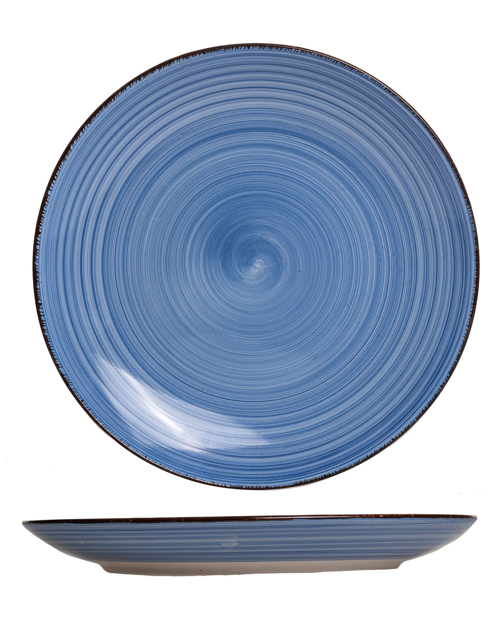 Ensemble d'assiettes de dîner Cookinglife - Delice Blue - ø 26,5 cm - 6 pièces