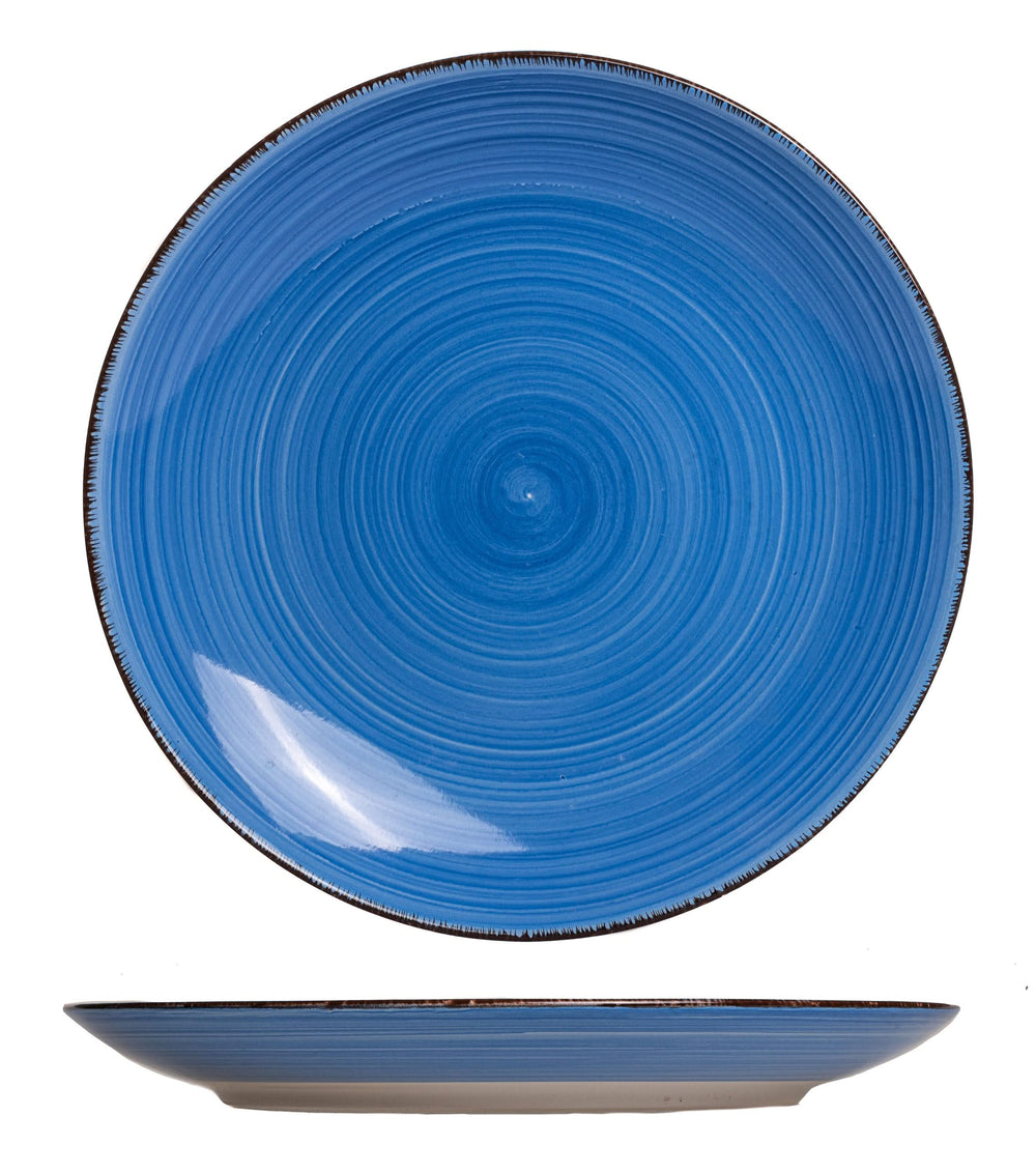 Ensemble d'assiettes de dîner Cookinglife - Delice Blue - ø 26,5 cm - 6 pièces