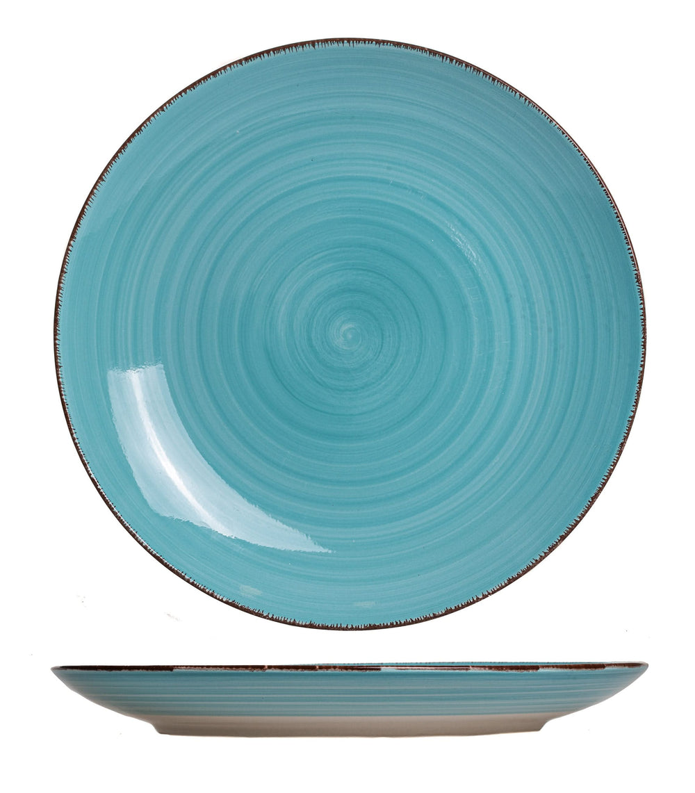 Ensemble d'assiettes de dîner Cookinglife - Delice Blue - ø 26,5 cm - 6 pièces