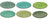Set d'assiettes Cookinglife - en faïence - Delice Vert - 26,5 cm - 6 pièces