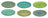 Set d'assiettes Cookinglife - Assiettes a dessert - Delice - ø 19 cm - 6 pieces