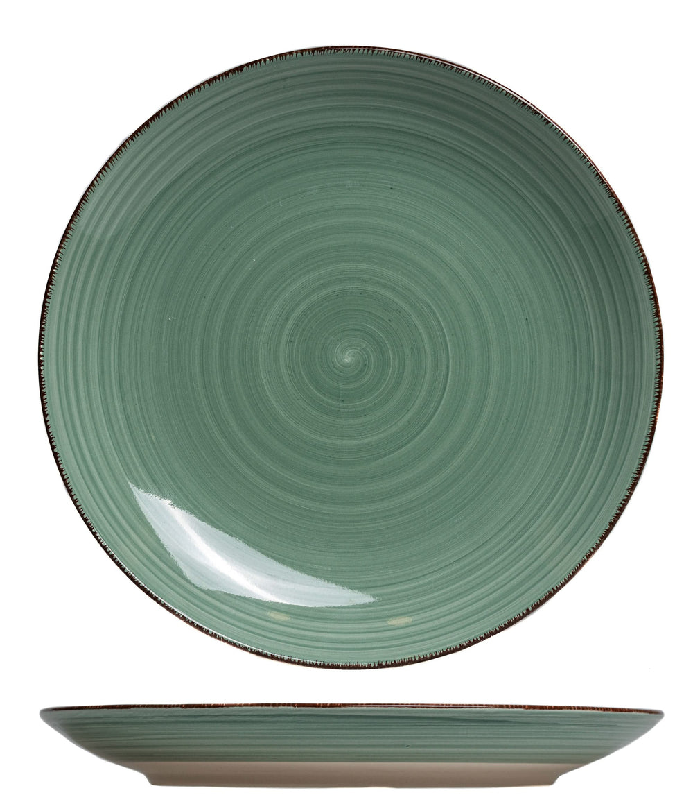 Set d'assiettes Cookinglife - en faïence - Delice Vert - 26,5 cm - 6 pièces