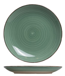 Set d'assiettes Cookinglife - en faïence - Delice Vert - 26,5 cm - 6 pièces