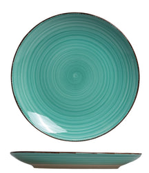 Set d'assiettes Cookinglife - en faïence - Delice Vert - 26,5 cm - 6 pièces