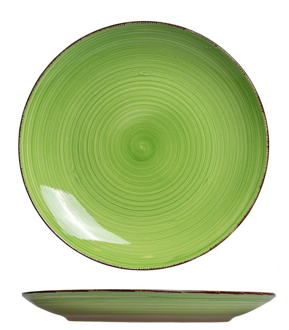 Set d'assiettes Cookinglife - en faïence - Delice Vert - 26,5 cm - 6 pièces
