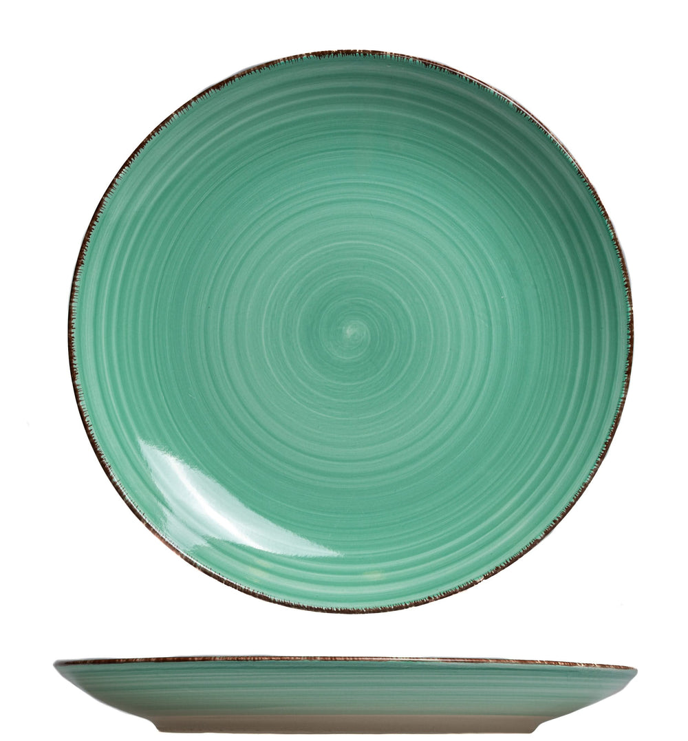 Set d'assiettes Cookinglife - en faïence - Delice Vert - 26,5 cm - 6 pièces