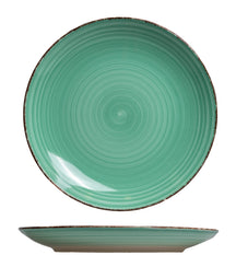 Set d'assiettes Cookinglife - en faïence - Delice Vert - 26,5 cm - 6 pièces