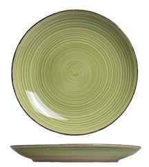 Set d'assiettes Cookinglife - en faïence - Delice Vert - 26,5 cm - 6 pièces