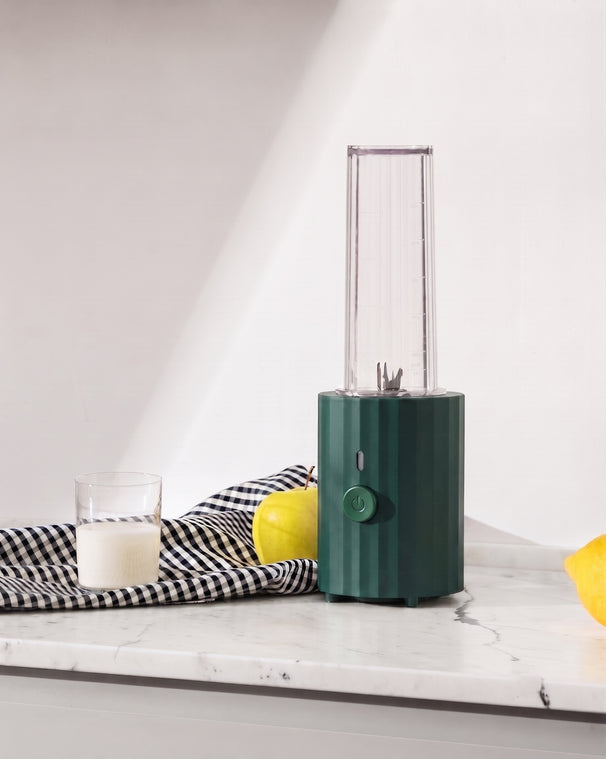 Mini Blender à Smoothie Alessi Plissé Vert - 380 W - Michele De Lucchi - MDL17 GR
