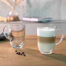 Verres à Latte Macchiato Leonardo - Napoli 380 ml - Lot de 6 - Résistants à la chaleur