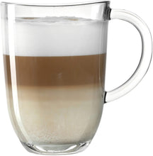 Verres à Latte Macchiato Leonardo - Napoli 380 ml + 2 cuillères - Résistants à la chaleur