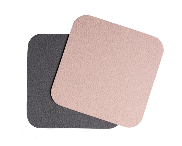Set de dessous de verre Cookinglife - en cuir vegan - 10 x 10 cm - 6 pièces