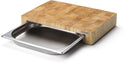 Planche à découper Continenta avec tiroir en inox - Bois - 39x27cm