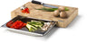 Planche à découper Continenta avec tiroir en inox - Bois - 48 cm x 33 cm