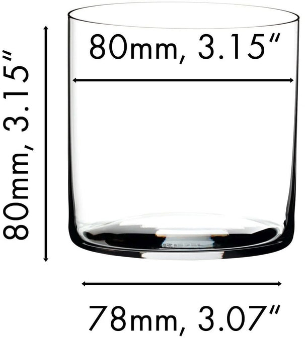 Ensemble de verres a eau Riedel - Verres sans pied - O Wine - 330 ml - 2 pièces