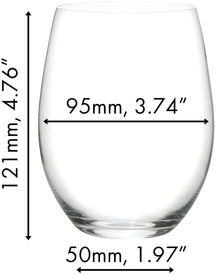 Ensemble de verres a vin Riedel - Verres a vin rouge - O Wine - 600ml - 2 pièces