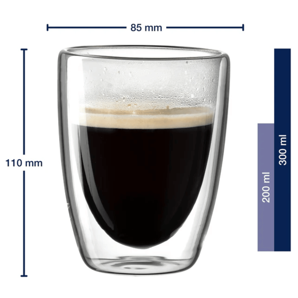 Verres à café Leonardo à double paroi Duo 300 ml - Lot de 2