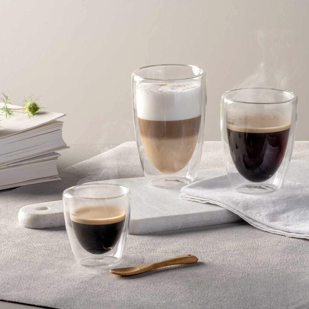 Verres à latte macchiato Leonardo à double paroi - Lot de 2 - 400 ml