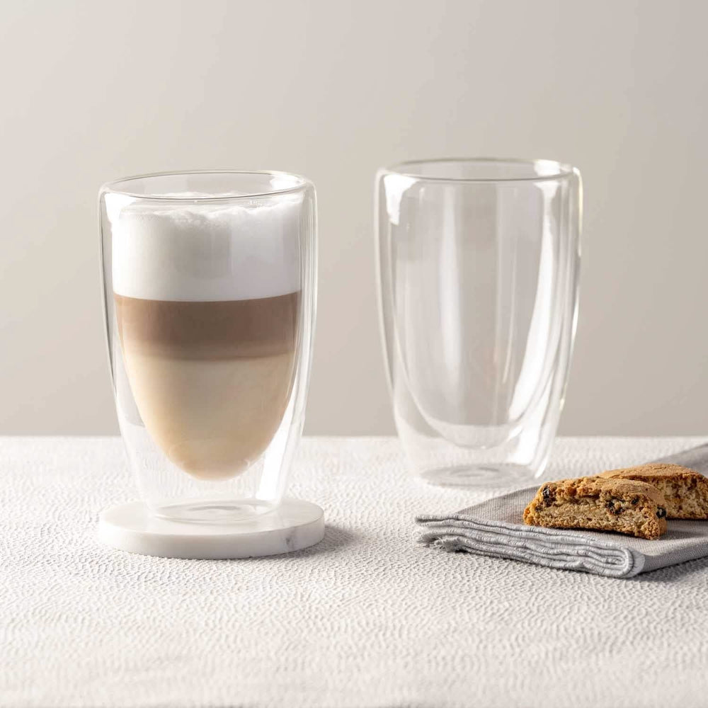 Verres à latte macchiato Leonardo à double paroi - Lot de 2 - 400 ml