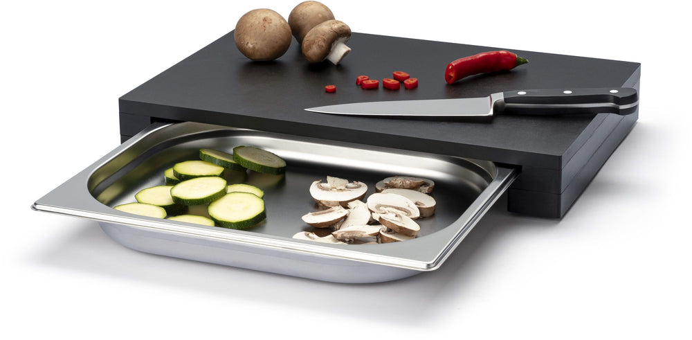 Planche à découper Continenta avec 3 tiroirs en inox - Duracore - 39 x 27 cm