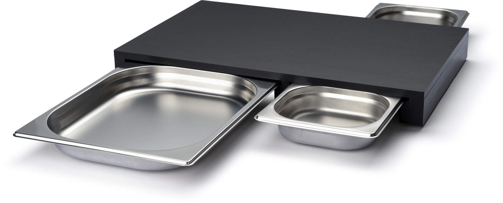 Planche à découper Continenta avec 3 tiroirs en inox - Duracore - 50 cm x 33 cm