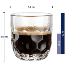 Leonardo Verres à espresso - Gocce Uno - 60 ml - Lot de 2