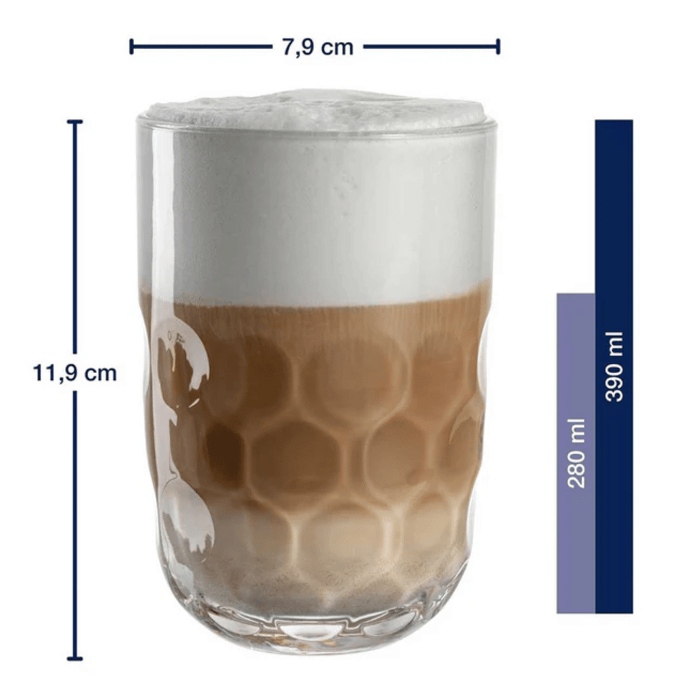 Leonardo Verres Latte Macchiato - Gocce Uno - 390 ml - 2 pièces