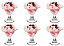 Set de coupes a glace Bormioli Rocco - en verre - Primavera - 240 ml - 6 pieces
