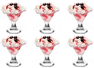 Set de coupes a glace Bormioli Rocco - en verre - Primavera - 240 ml - 6 pieces