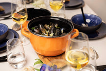 Casserole a moules Cosy & Trendy - en acier émaillé - Orange - ø 18 cm / 2,8 L
