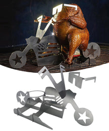 Ensemble de support de canette GrillX - Poulet à la bière - GrillX BBQ - 180 mm