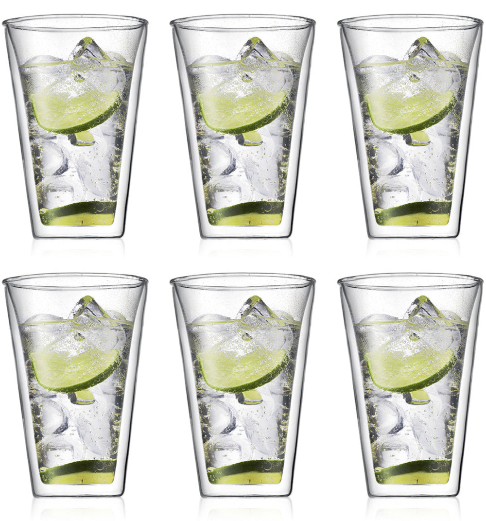 Set de verres latte-macchiato Bodum - Double paroi - Canteen - 400ml - 6 pièces