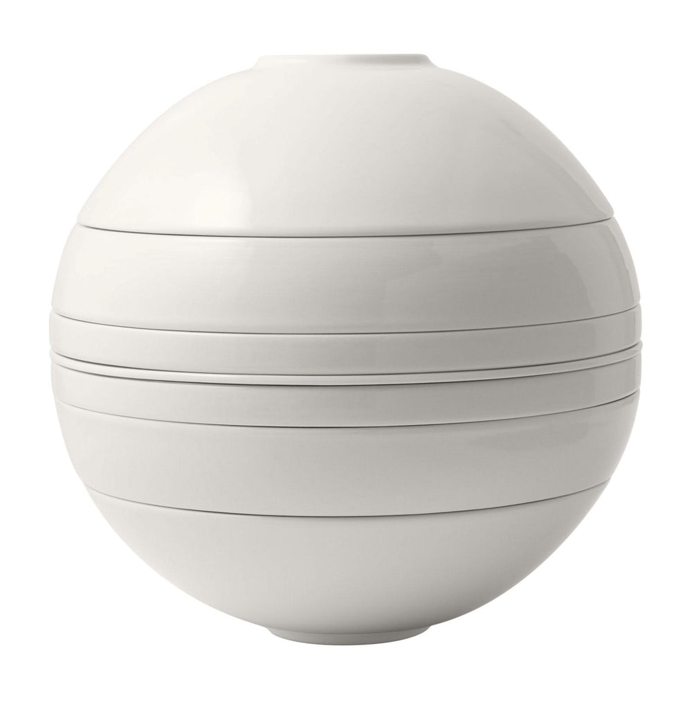Ensemble de service Villeroy & Boch - 2 personnes - La Boule - Blanc- 7 pièces