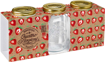 Ensemble de bocaux Bormioli Rocco - Weckpot - 1 litre - 3 pièces
