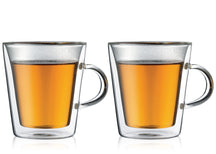 Verre à café et à thé double paroi Bodum avec anse Canteen - Valve brevetée - 200 ml - 2 pièces