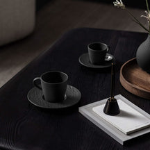 Tasse à café et soucoupe Villeroy & Boch Manufacture Rock - Noir - 160 ml