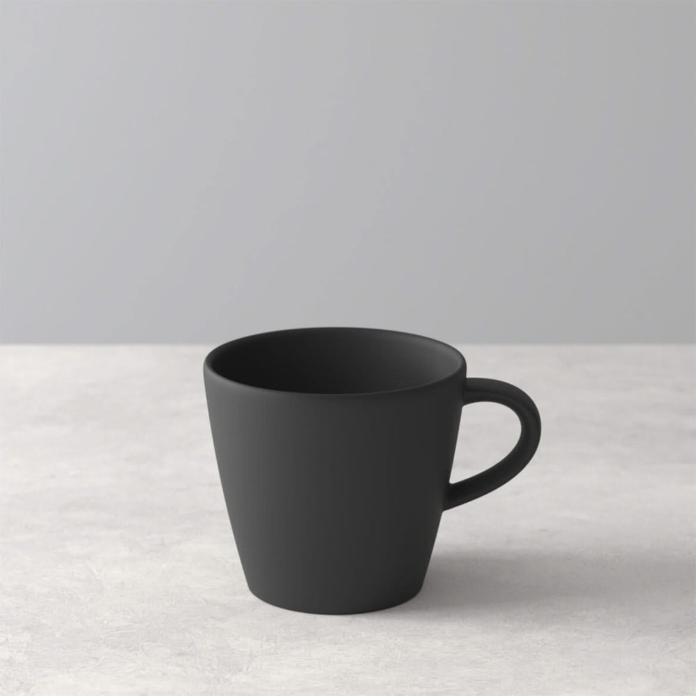 Tasse à café et soucoupe Villeroy & Boch Manufacture Rock - Noir - 160 ml